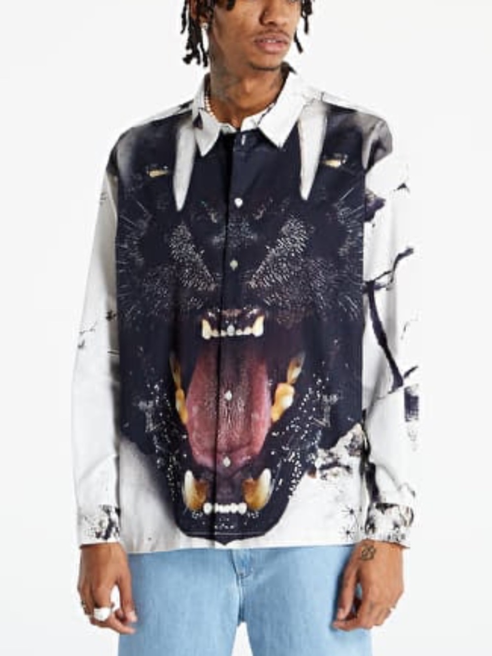 NEW DAILY PAPER LAIR LS SHIRT SZ L